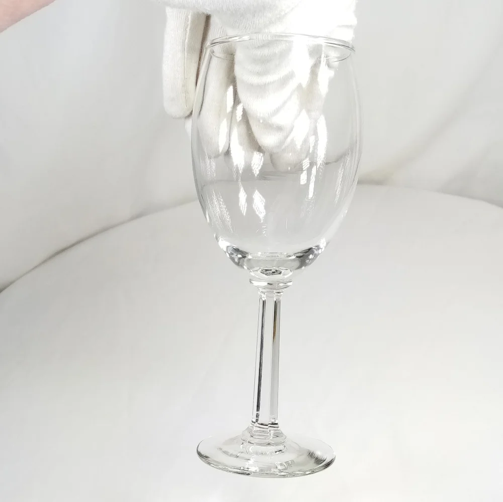 Elegant Clear Hexagonal Stem Wine Glass Water Goblet